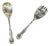 Silver-Plated Salad Servers with Russell Pattern from Mappin & Webb, Set of 2 For Sale