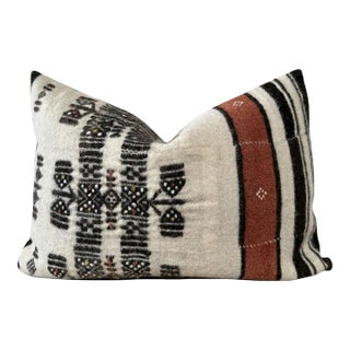 Custom Made Wool Lumbar From Vintage Textile For Sale