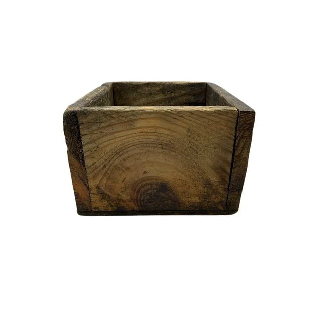 Antique Wooden Container For Sale - Image 4 of 5