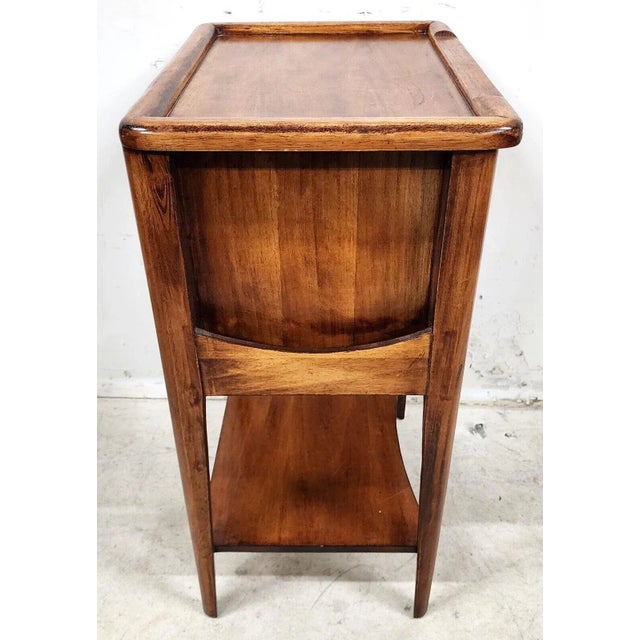 French Chiffonnière Table Side End Lamp Nightstand For Sale - Image 9 of 12