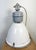 Large Industrial White Enamel Lamp with Clear Glass Cover from Elektrosvit, 1960s For Sale - Image 14 of 18