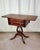 Early 20th Century Duncan Phyfe Revival Lyre Pedestal Mahogany Pembroke Side Table For Sale - Image 4 of 12