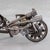 New Handcrafted Recycled Metal Motorbike Sculpture | 37" X 23" | One of a Kind For Sale - Image 9 of 10