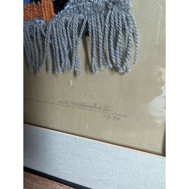 Mid-Century Modern 1970s Lili Wildenhain Woven Art Picture For Sale - Image 3 of 9