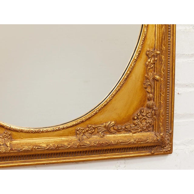 Early 20th Century Framed Gold Gilded Vintage Mirror Circle For Sale - Image 5 of 7