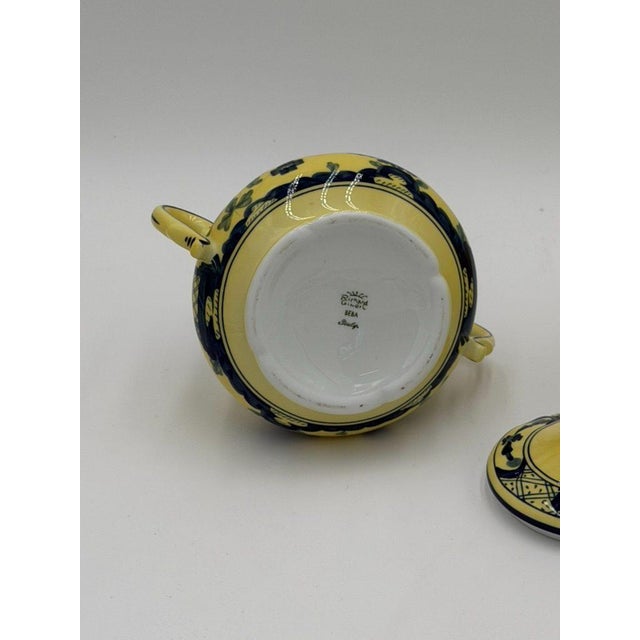Ginori 1735 Oriente Italiano Citrono Covered Sugar Bowl and Creamer For Sale - Image 17 of 18