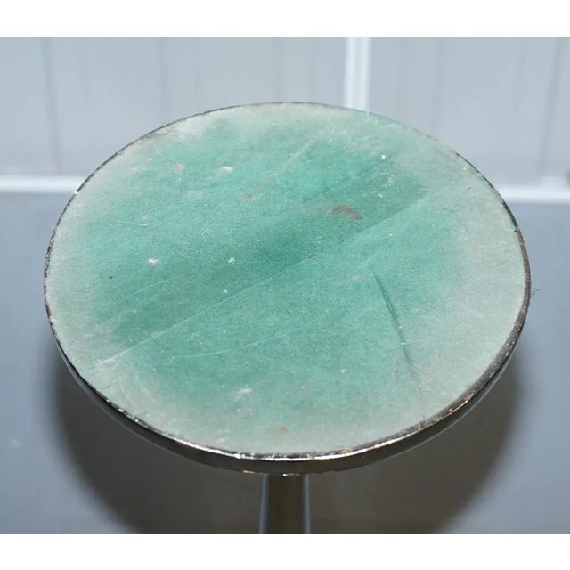 Vintage Chrome-Plated Side Tables on Solid Oak Bases, Set of 2 For Sale - Image 18 of 18