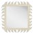 Fleur Home Audubon Square Mirror in Delaware Putty, 38x38 For Sale