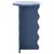 Wood Lilith Wavy Accent Table in Blue For Sale - Image 7 of 8
