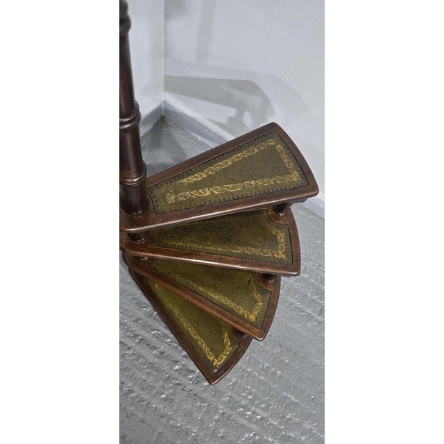 Good Set Mahogany Library Steps, 1930 For Sale - Image 13 of 14