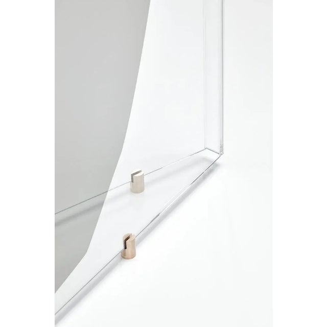 Glass Perspective Mirror by Os and Oos For Sale - Image 7 of 11