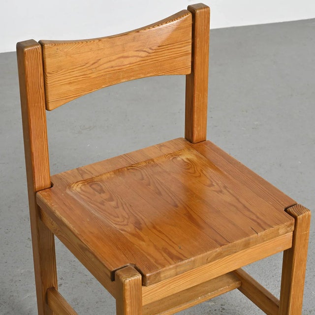 Brown Set of Hongisto Pine Chairs by Ilmari Tapiovaara, 1960s For Sale - Image 8 of 13