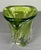 Three-Branch Twisted Vase in Green For Sale - Image 5 of 11