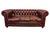 Vintage Chesterfield Three-Seater Sofa in Oxblood Leather, 1980s For Sale - Image 5 of 8