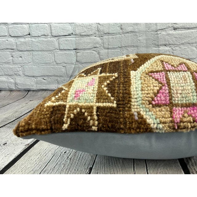 20 x 20 Rug Pillow Opulent Sunset Turkish Pillow Cushion Cover For Sale - Image 4 of 4