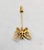 1960s Vintage Signed Monet Goldtone Butterfly Jabot Brooch For Sale - Image 5 of 6