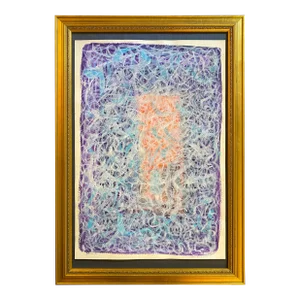 Original Satori Gregorakis Abstract Expressionist Gouache Painting