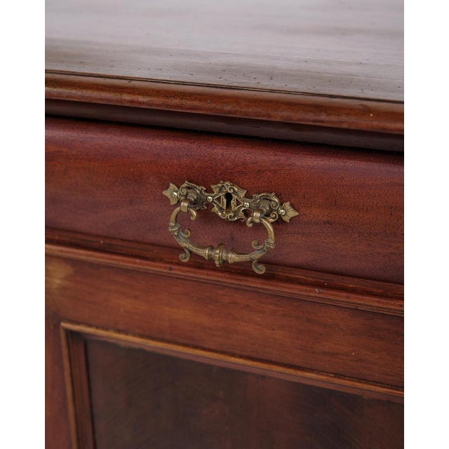 Low Sideboard with Fixed Shelves in Mahogany For Sale - Image 13 of 15