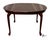 Vintage Queen Anne Style High Gloss Mahogany Extension Dining Table For Sale In Greensboro - Image 6 of 11