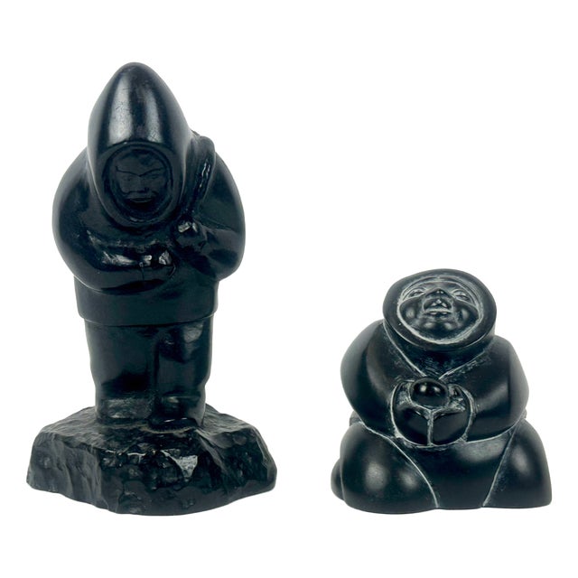 Canadian Inuit Figurine from Boma, 1970s, Set of 2 For Sale