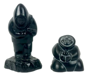 Canadian Inuit Figurine from Boma, 1970s, Set of 2