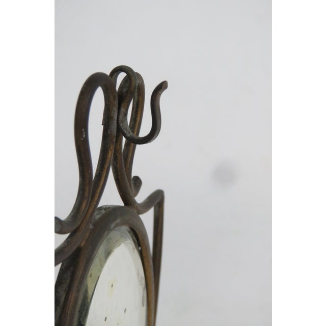 Late 19th Century Victorian Brass and Porcelain Miniature Chair Mirrored Pocket Watch Holder 5052b For Sale - Image 5 of 18