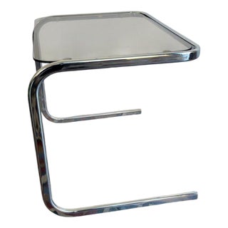 Space Age Chrome Side Table For Sale