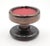 Traditional Vintage Red Center Pewter Brass Dummy Door Knob For Sale - Image 3 of 4