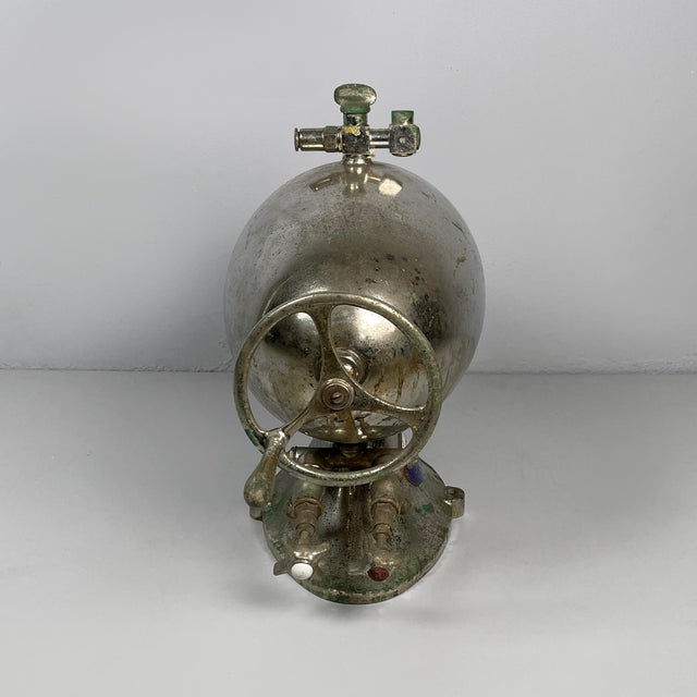 Vintage Italian Steel Soda Water Dispenser by Esperia, 1930s For Sale - Image 3 of 18