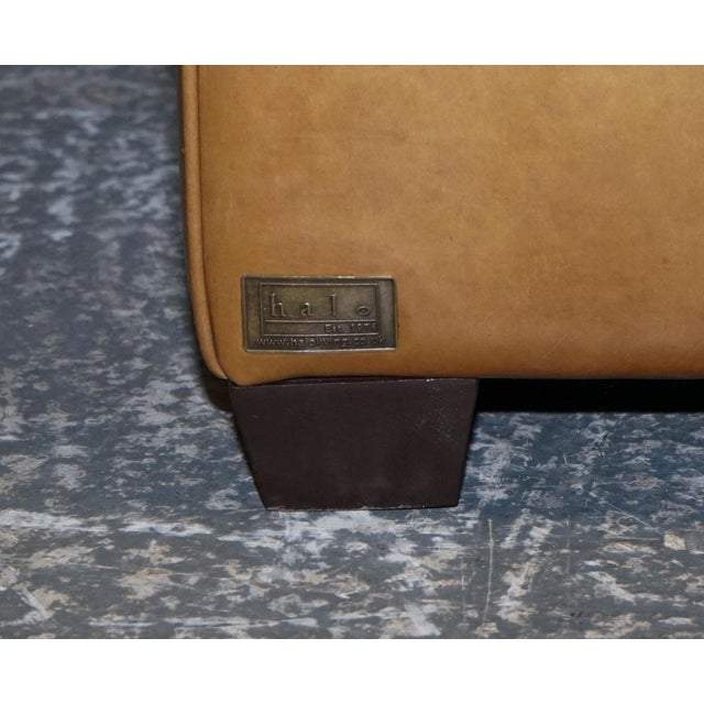 Halo Two Seater Viscount Tan Leather Sofa by Timothy Oulton For Sale - Image 12 of 16