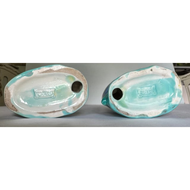 Antique Minton Parrot Bird Figurines in Blue For Sale - Image 10 of 12