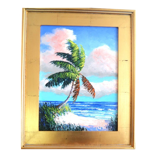 Mark Stanford (American B. 1959 - ) - Sculpture in Oils. "Coconut Trail" Signed Oil on Canvas With Coa For Sale