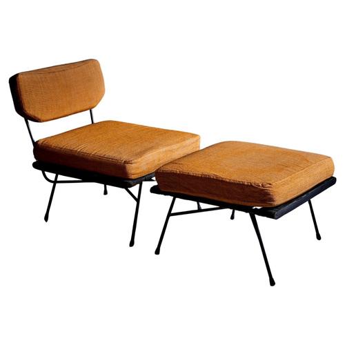 Set of Elettra Lounge Chair with Ottoman attributed to Studio BBPR for Arflex, 1960s For Sale - Image 14 of 14