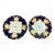 Mid 20th Century Echt Weimar Kobalt "Jutta" Porcelain Salad/Luncheon Plates - A Pair For Sale
