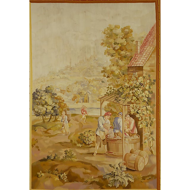 Antique Circa 1890 French Tapestry 5'11 X 8' For Sale - Image 4 of 5