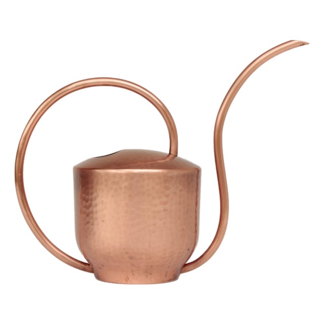 Copper Watering Can for Window Plants in the style of Bauhaus from Eugen Zint, 1960s For Sale