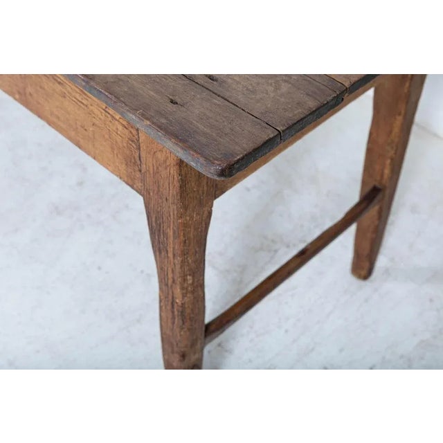 Wood Large 19th Century English Vernacular 2 Plank Work Table For Sale - Image 7 of 17