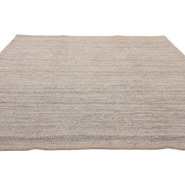 Mid-Century Modern Swedish Inspired Kilim Rug - 05'01 X 08'00 For Sale - Image 3 of 10