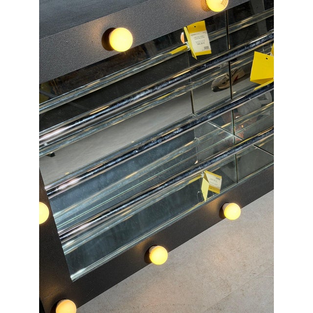 Vintage Illuminated Wall Mirror Sculpture by Loredana Longo For Sale - Image 5 of 6