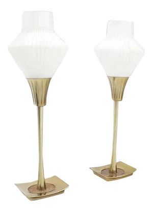 Mid-Century Modern Table Lamps - a Pair