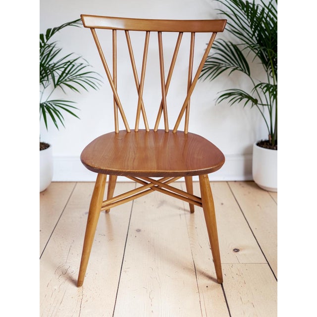 Vintage Candlestick Chairs by Lucian Ercolani for Ercol, 1960s, Set of 3 For Sale - Image 10 of 18