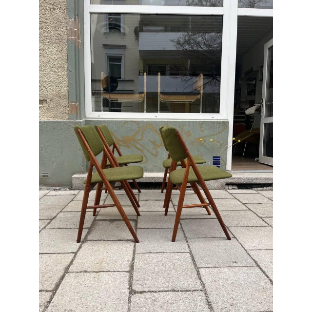 Mid-Century Teak Chairs, Denmark, Set of 4 For Sale - Image 4 of 10