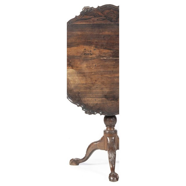 Wood 18th Century Folding Table by King Jose in Noble Wood For Sale - Image 7 of 8