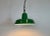 Industrial Green Enamel Factory Pendant Lamp, 1960s For Sale - Image 13 of 16