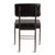 2020s Black Leather & Bronze Modern Dining Chair For Sale - Image 5 of 7