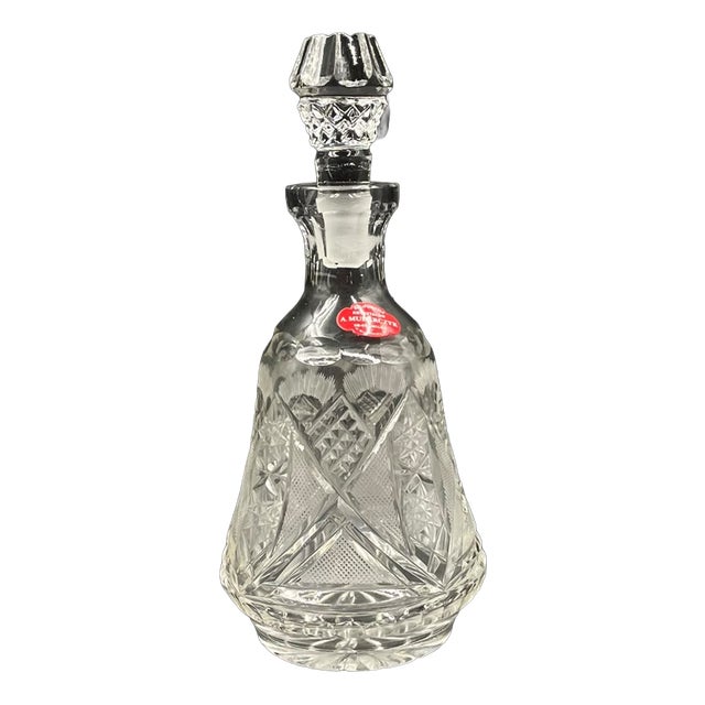 Communist Era Crystal Carafe, 1972 For Sale