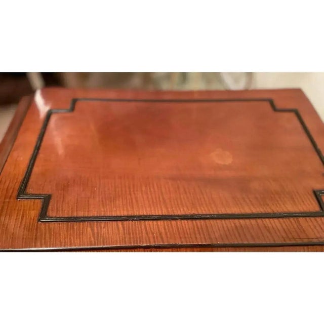 Early 19th Century 1820’s Rare Antique Regency Satinwood Cellarette Bar Cabinet With Gilt-Wood Paw Feet For Sale - Image 5 of 8