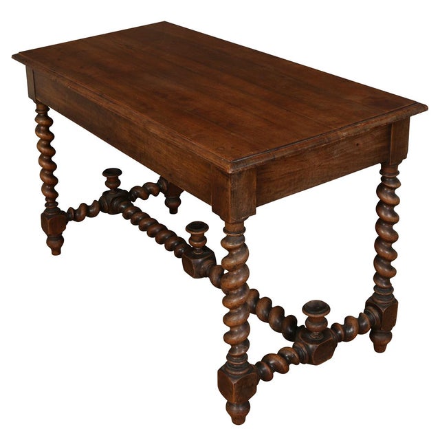 Antique Barley Twist Desk For Sale - Image 4 of 4