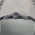 Art Deco Beveled Wall Mirror Chain Hung Foxed Glass Silver Crest 22 Inch For Sale - Image 6 of 11