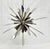 Metal Brass & Nickel "Sunburst" Chandelier by Remains Lighting of New York For Sale - Image 7 of 18